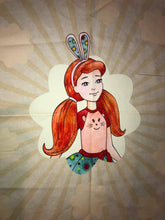 Load image into Gallery viewer, Red Haired Doll Panel Item