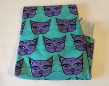 Load image into Gallery viewer, Large Teal &amp; Purple Kitties